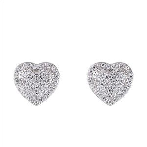 New 18k White Gild Plated Earrings